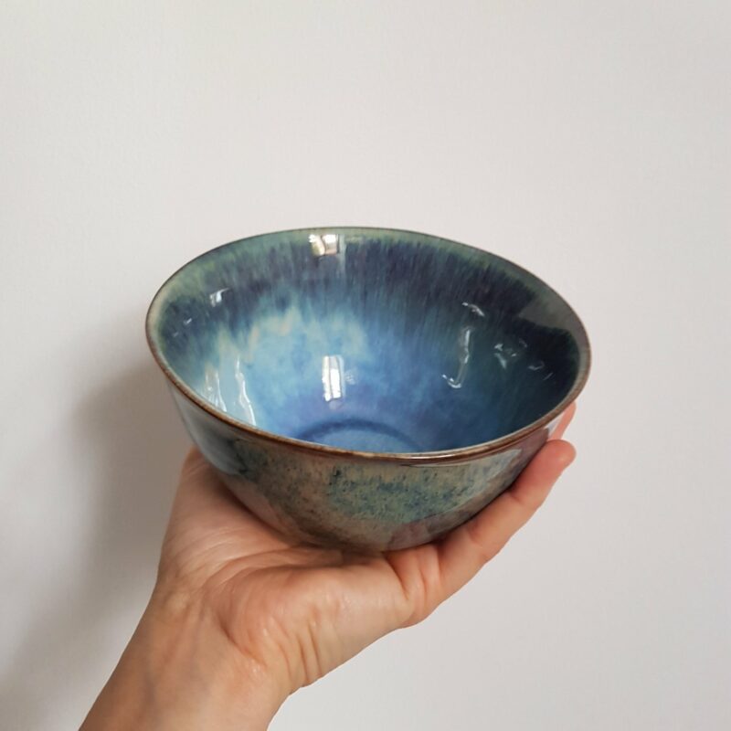 grand bol ceramique bleu 6