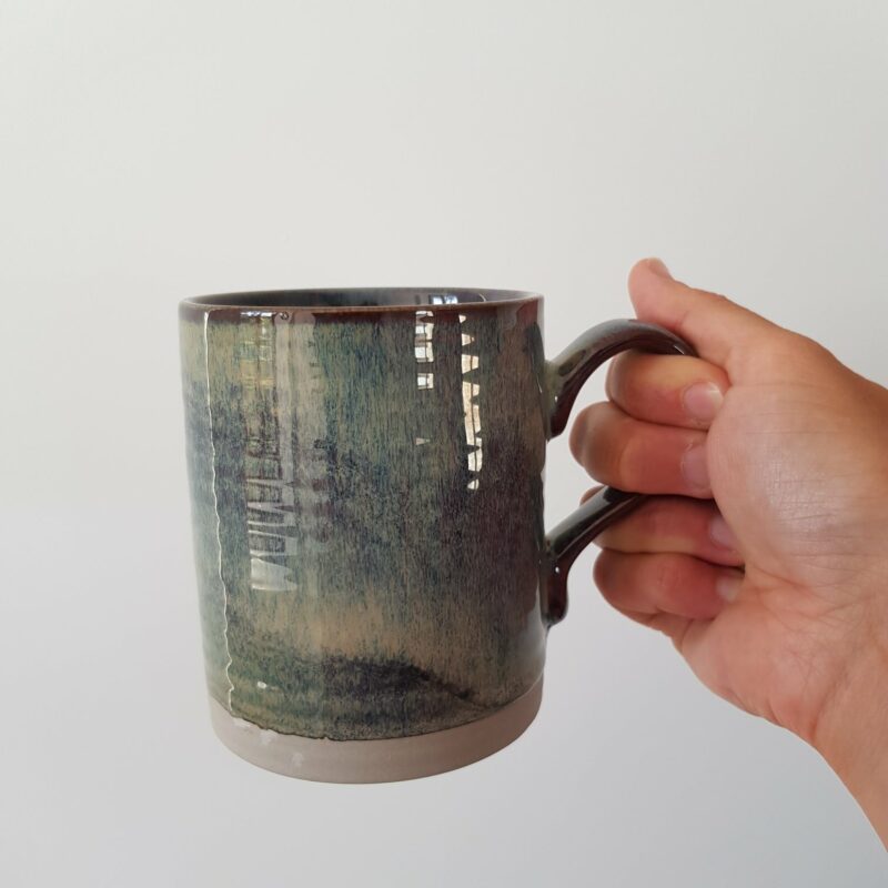 mug ceramique bleu 1
