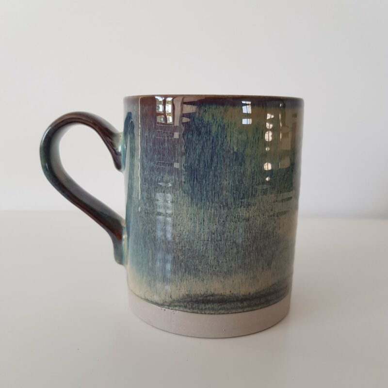 mug ceramique bleu 2