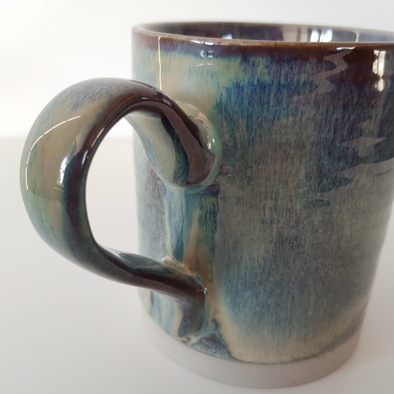 mug ceramique bleu 6
