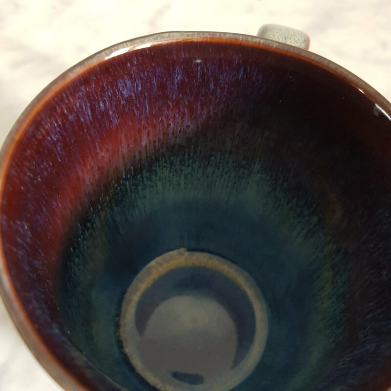 mug ceramique emaillee bleu 3