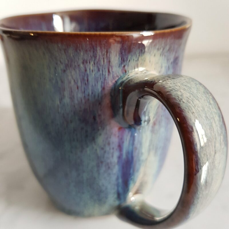 mug ceramique emaillee bleu 5