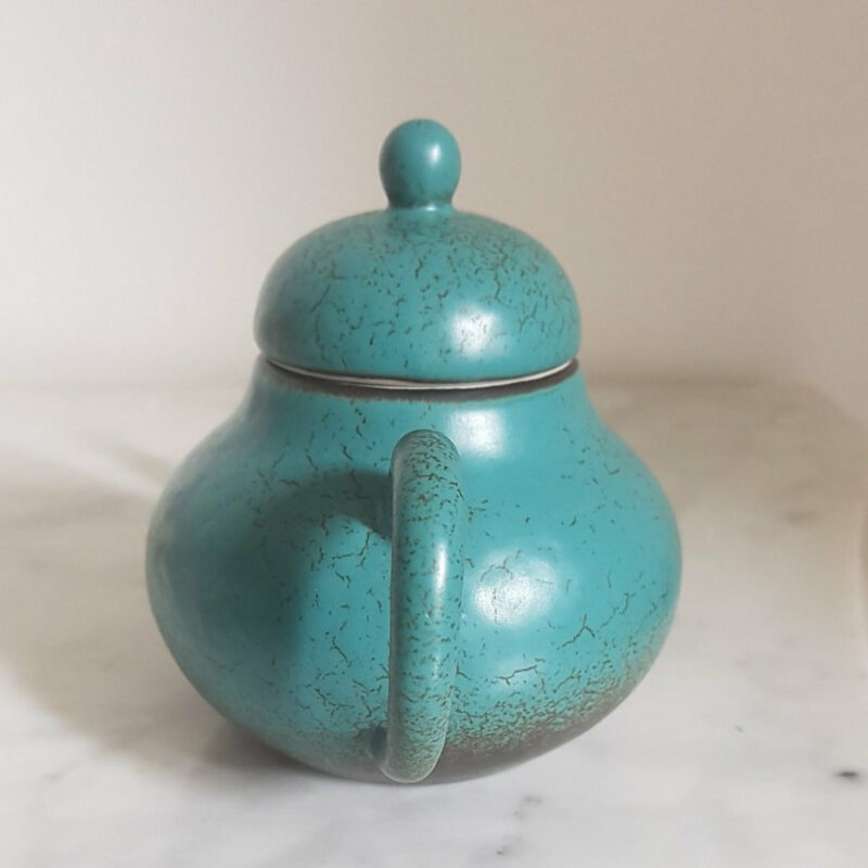 theiere en ceramique bleue turquoise 200ml 4
