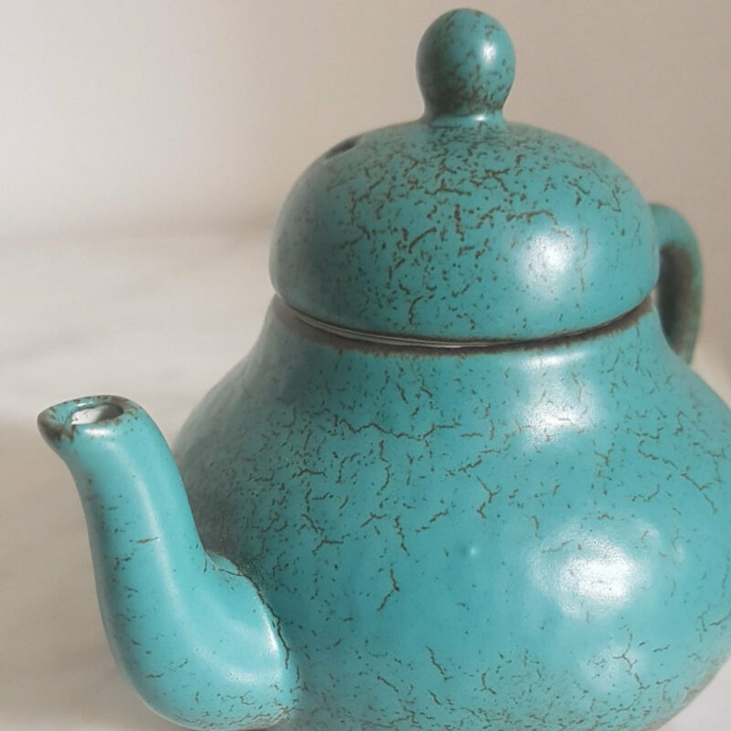 theiere en ceramique bleue turquoise 200ml 7
